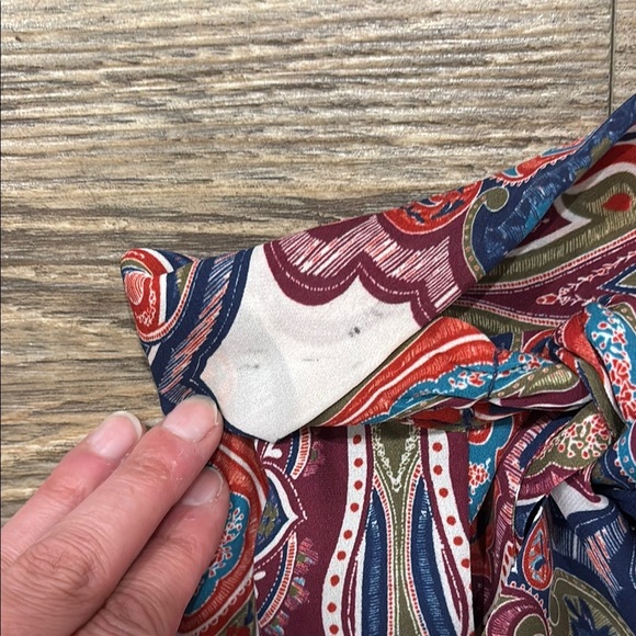 Ramy Brook Women's Paisley 100% Silk Halter Top with Tie Neck - Picture 9 of 9